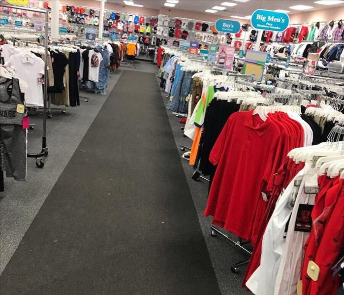retail store clean after water damage